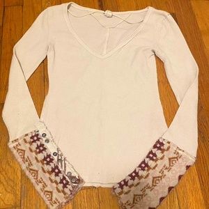 Free People 'Art School' Thermal T-shirt